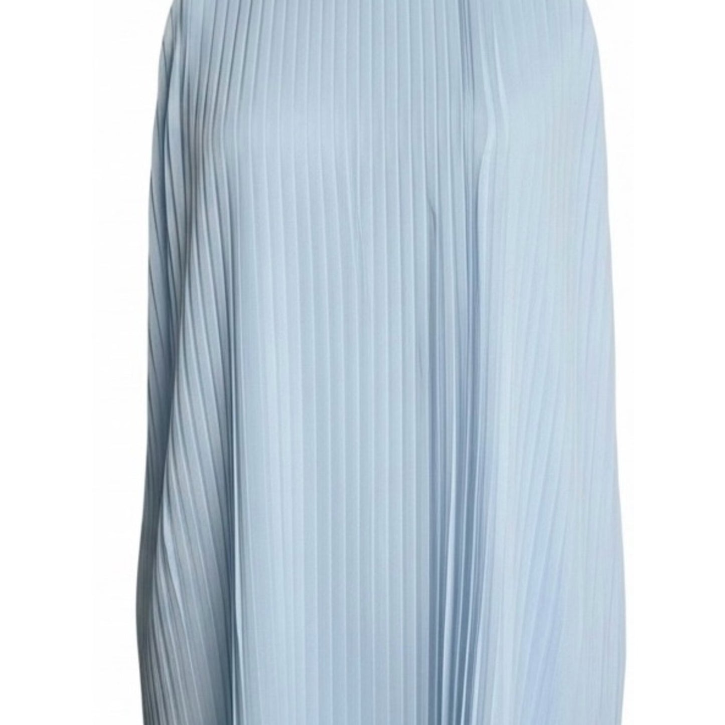 NWT Hermoza Corinne Pleated Halter Shift Dress | Blue Moon | Medium | MSRP $258