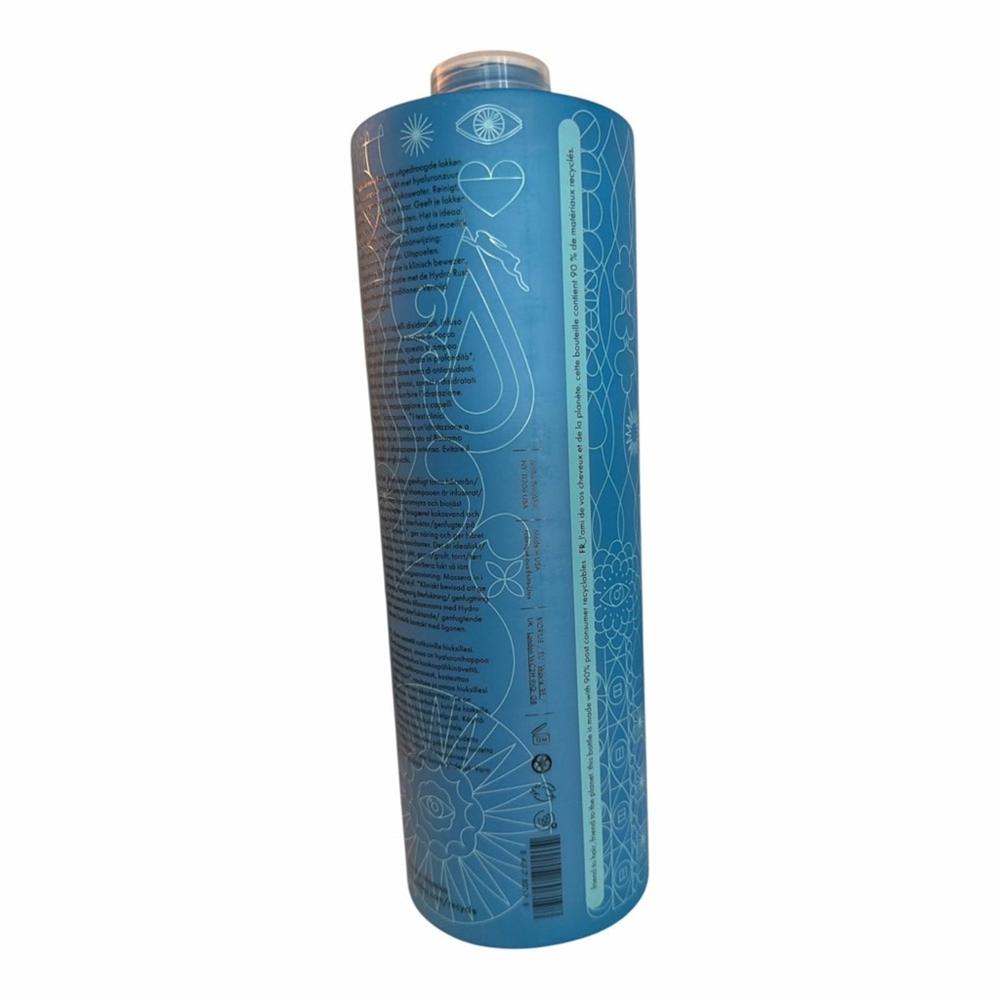 Amika Hydro Rush Shampoo 1L Salon Size + Conditioner 9.2 oz Pump Included NEW