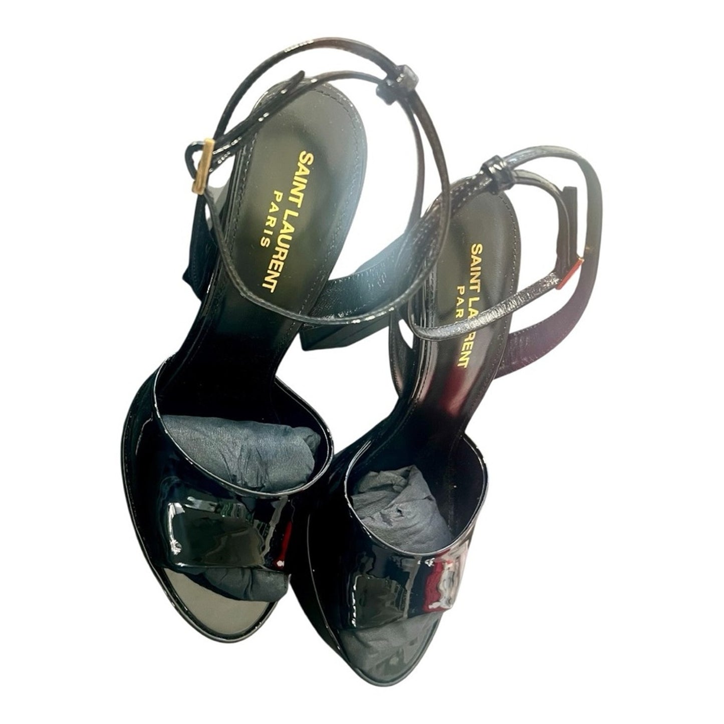 YSL Sexy 95 Tanouk Patent Leather Sandals
NIB- 2 dusters, original Box Size 9