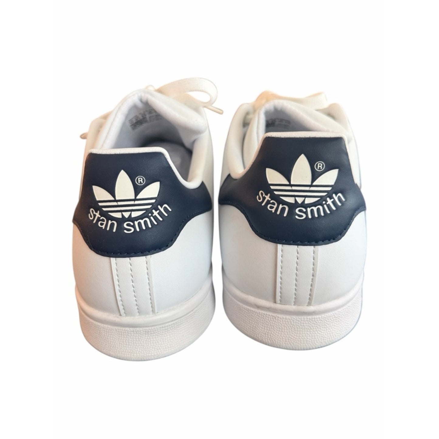 Adidas Stan Smith White Navy Leather Sneakers Women’s 11 NIB