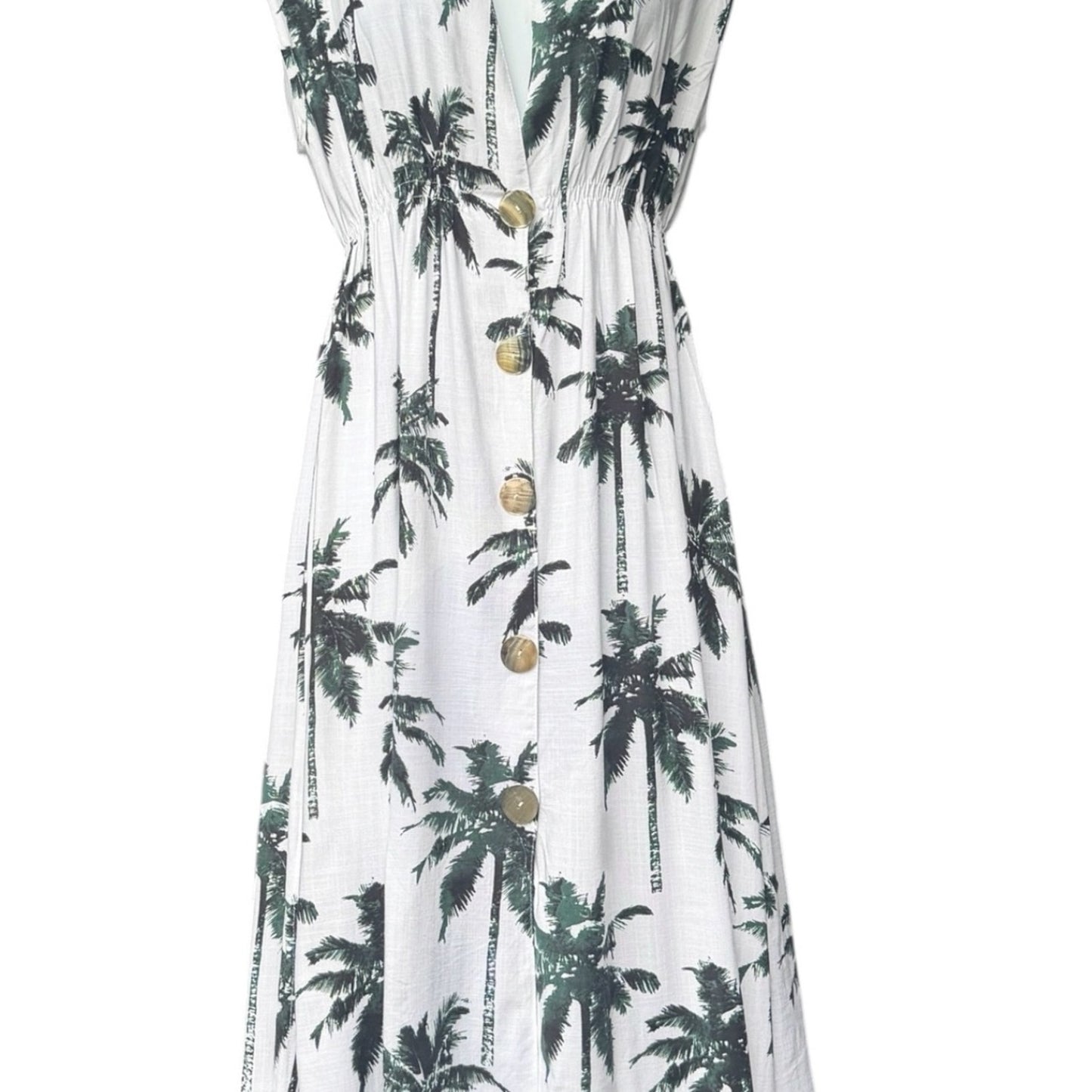Tiare Hawaii NWT Palm Print Maxi Dress S/M/L- Resort Vacation