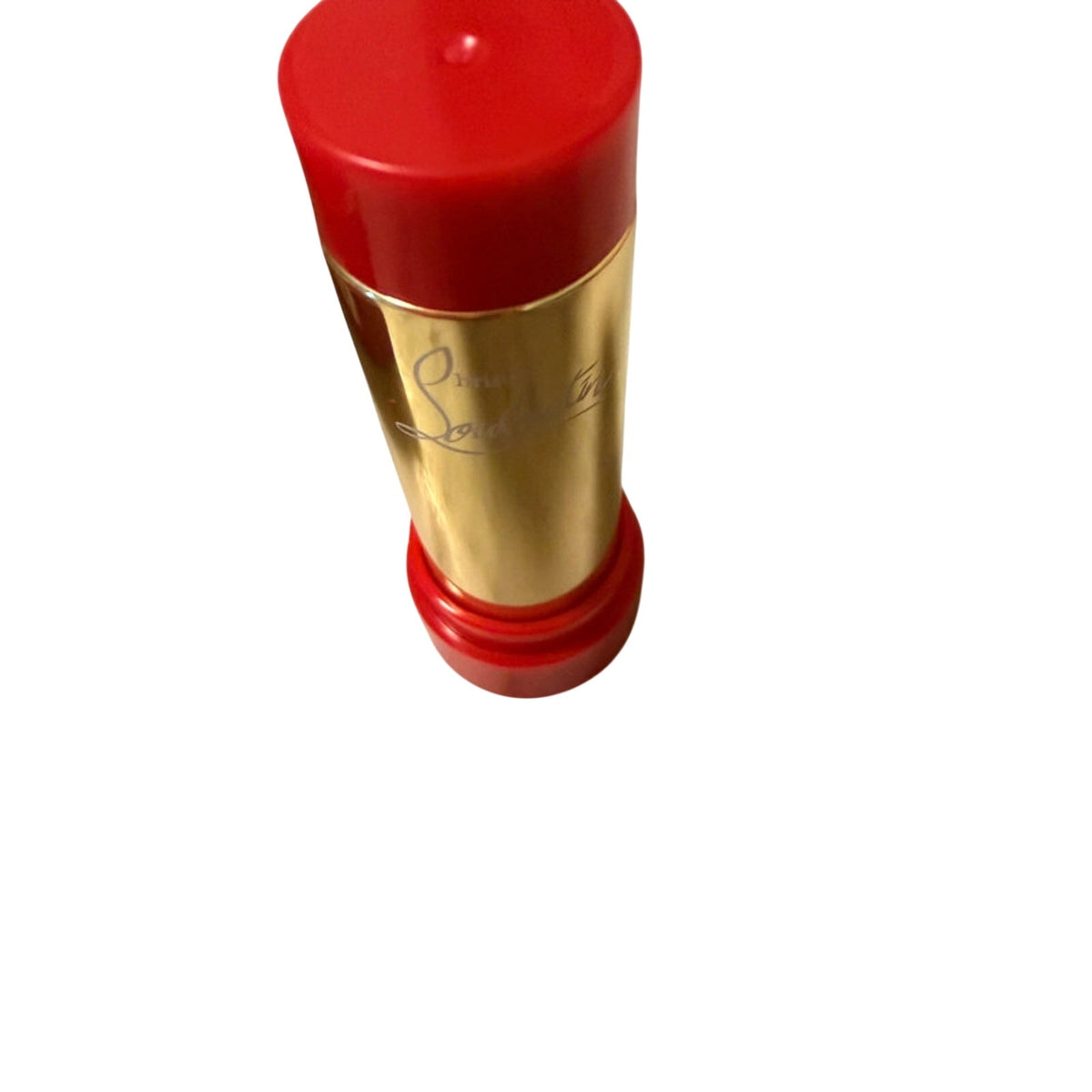 Christian Louboutin Red Refillable Lipstick Case + Papaya Nouba 531G