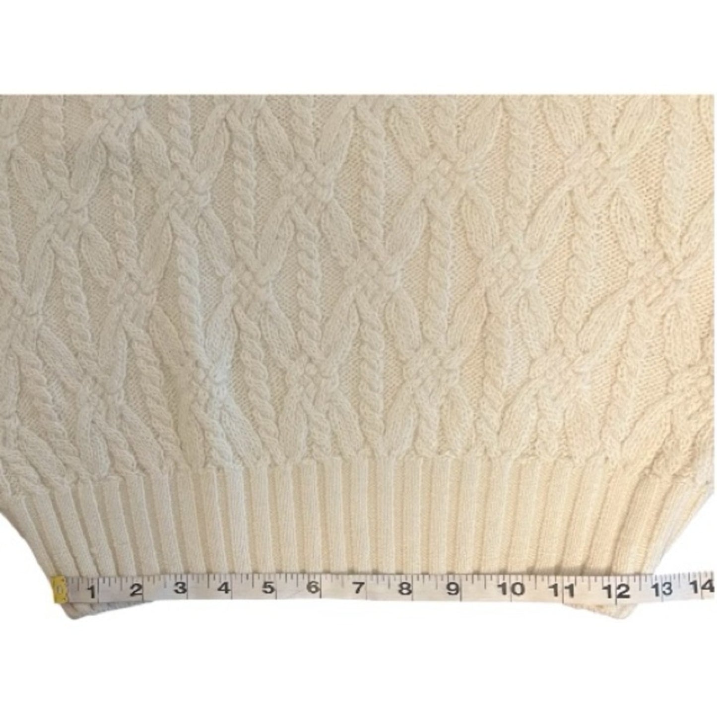 French Connection Layon Jini Cable Crewneck Cream Sweater Size M
NWT