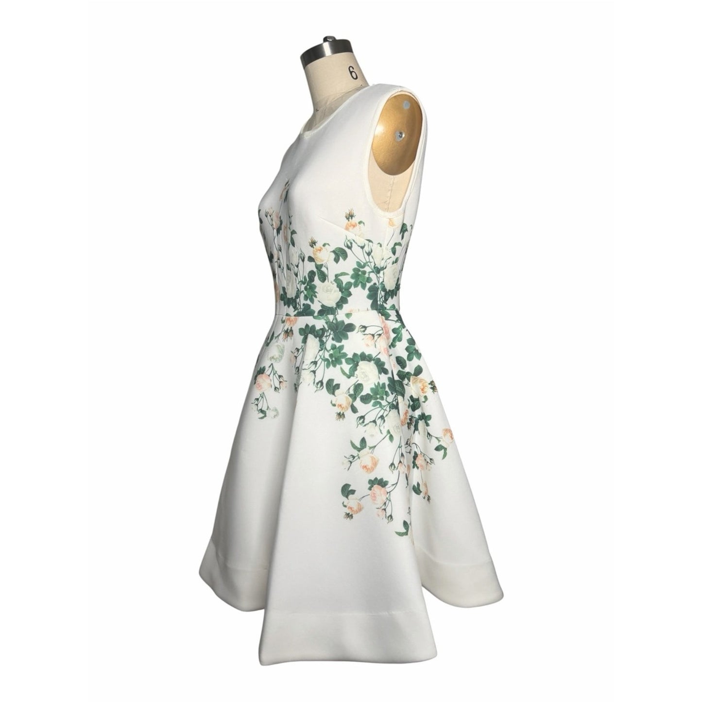 NWT Erin Fetherston Floral Scuba Fit & Flare Dress Pockets Sz 8 MSRP $325