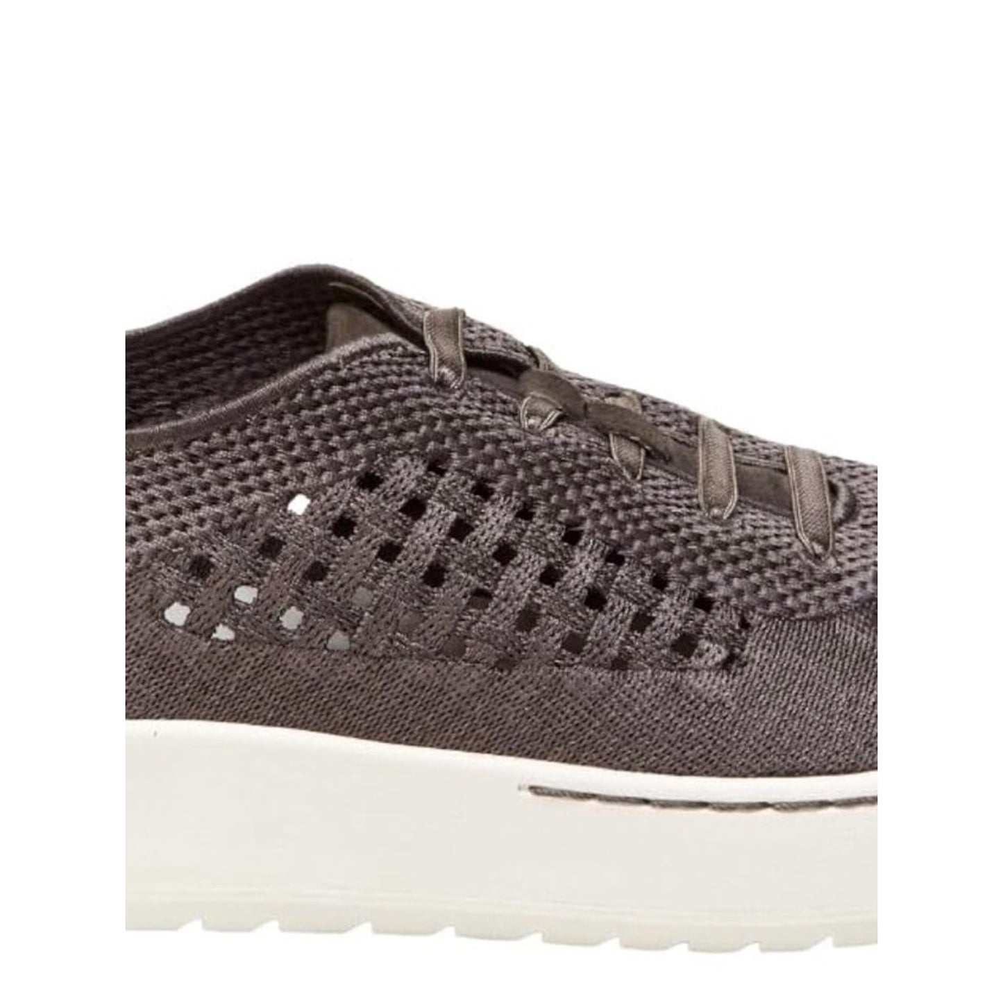 Jambu Lilac Charcoal Leather Knit Elastic Lace Comfort Travel Sneakers 8.5 NIB