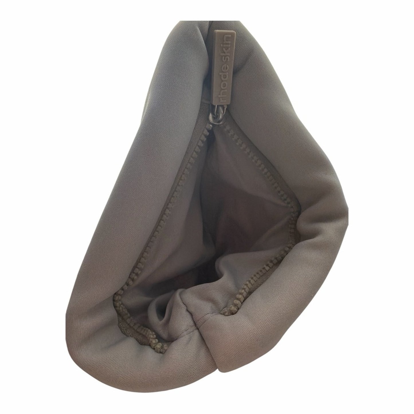 Rhode Mini Bubble Bag Neoprene Puffer Makeup Pouch Clutch Stone Gray