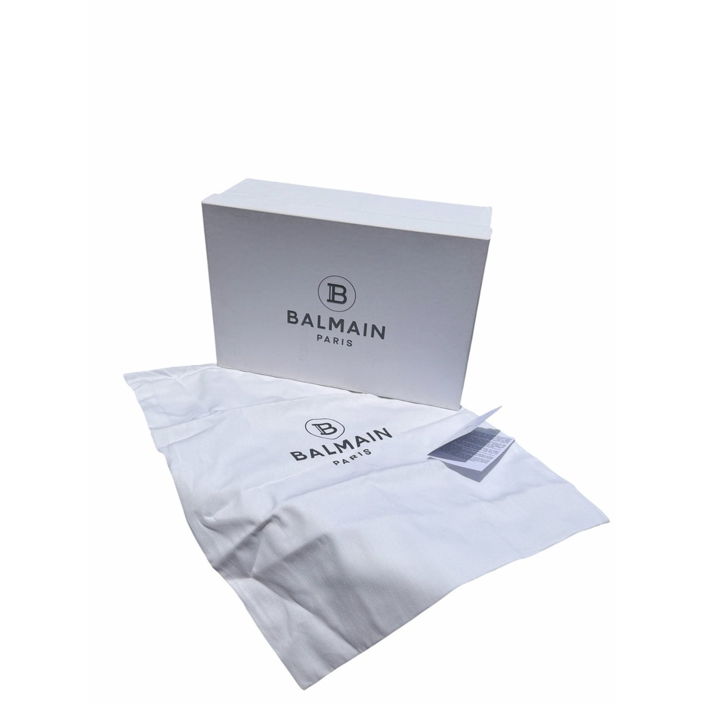 Balmain Paris B-Court White Leather Platform Sneakers EU 40 US 10 NIB