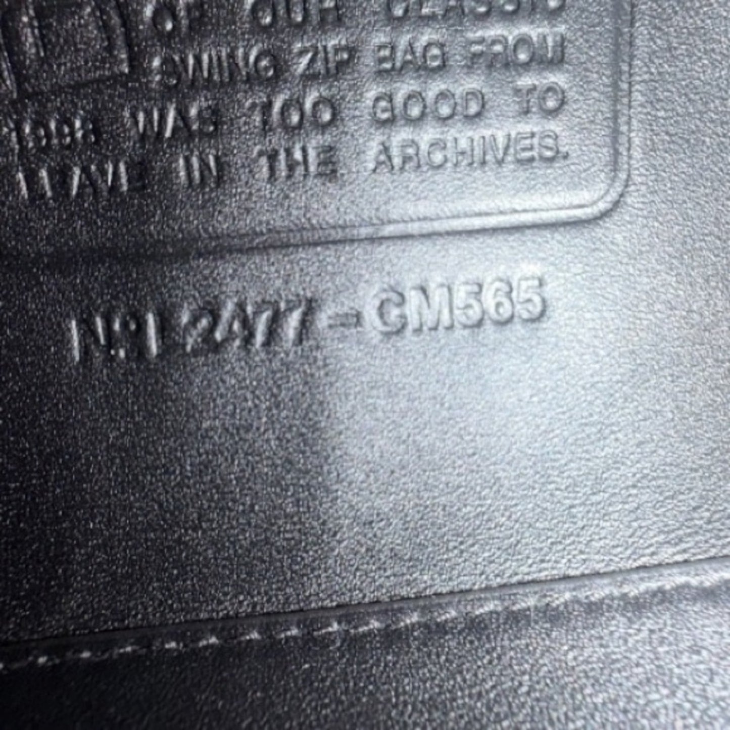 Coach Swing Zip Shoulder Bag Black | Archive 1998 Re-Edition | New