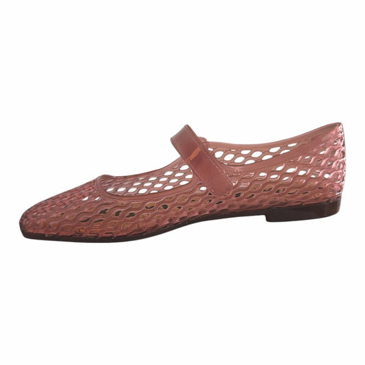 Sam Edelman Michaela Jelly Mary Jane Flats Pink Mauve Size 8M NIB