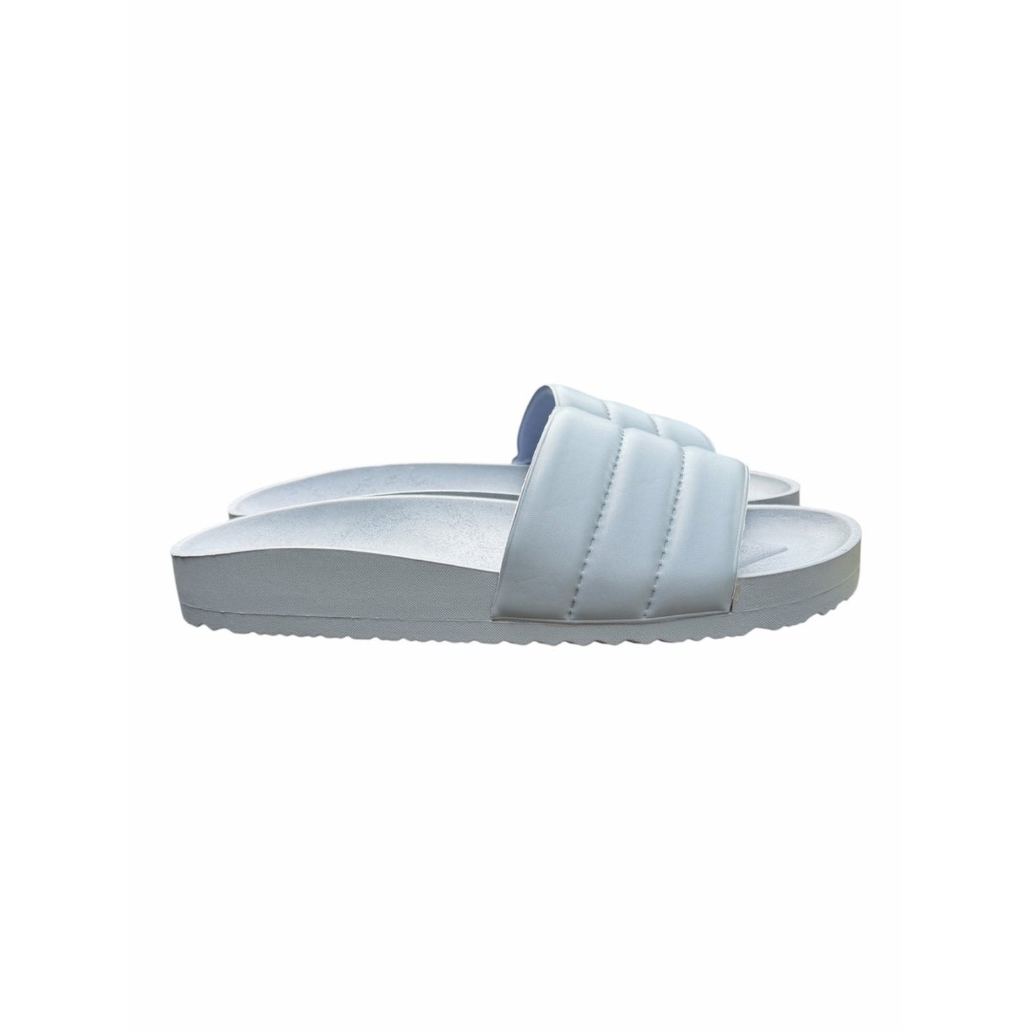 French Connection Padded Slide Sandals Women’s 9 Slate Blue Comfort Slides NIB