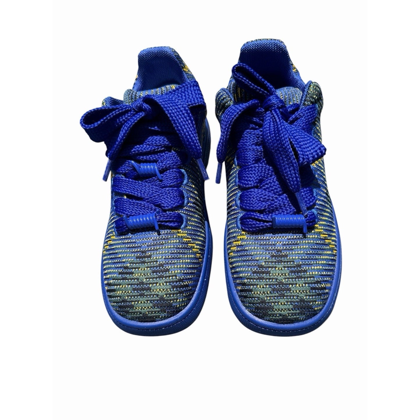 NEW Burberry Bright Navy Knit Low Top Trainers Sneakers  Men's EU 42 US 9  Italy