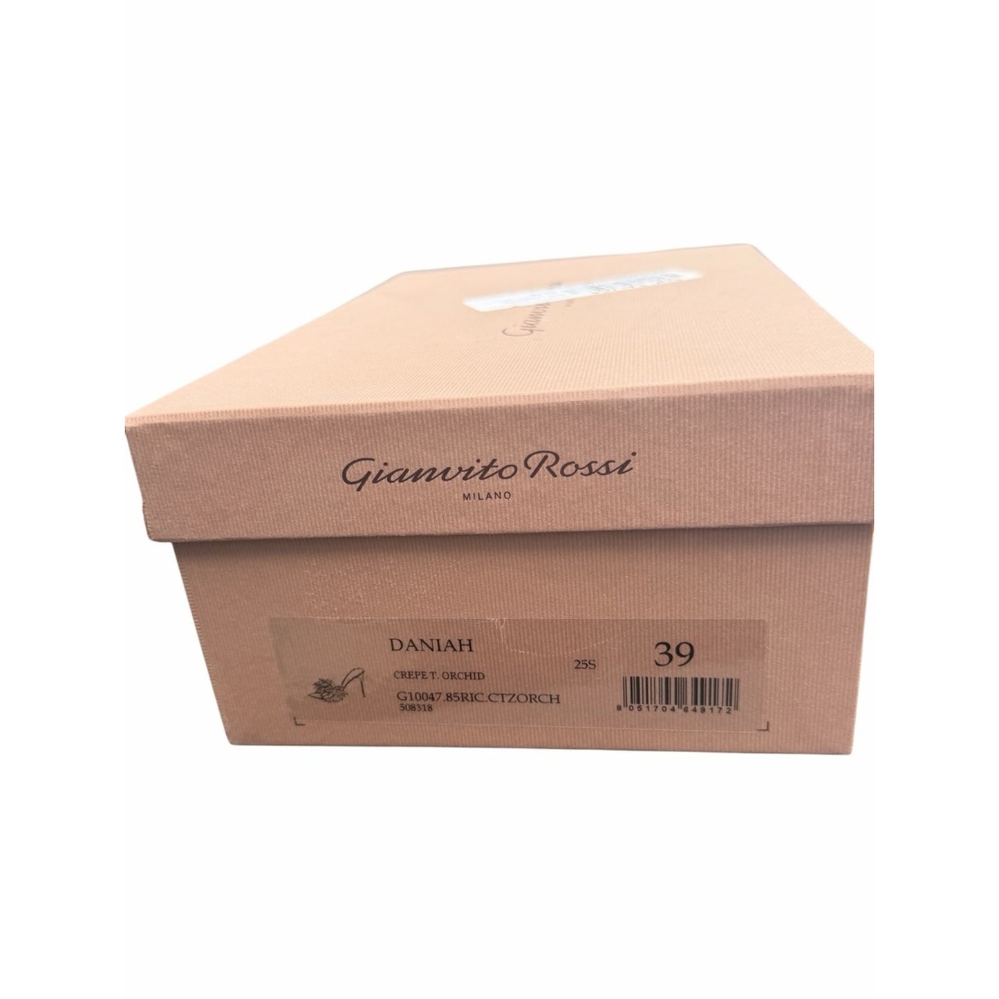 Gianvito Rossi Daniah Orchid Floral Satin Mules Size 39 NIB