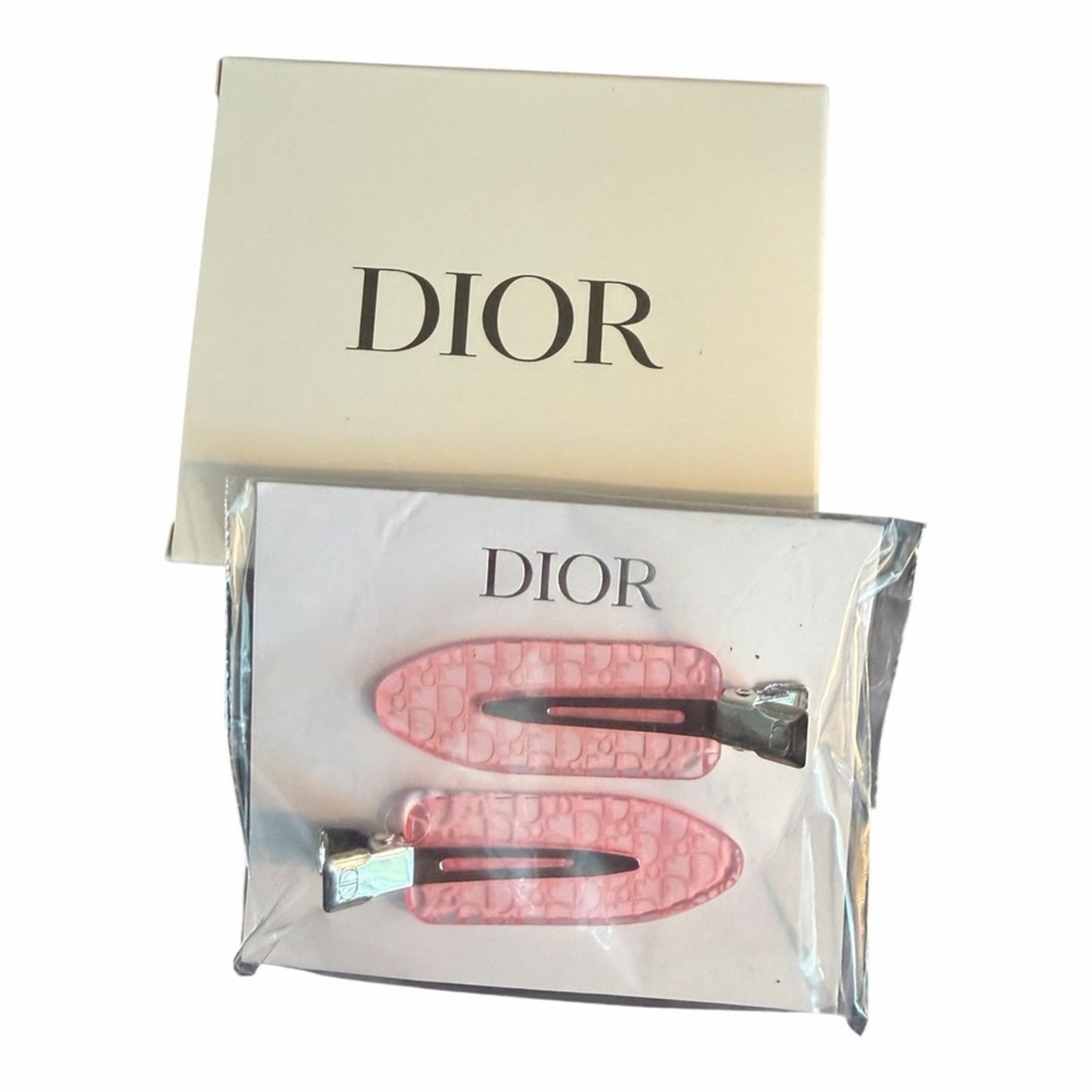 Dior Beauty Gift (3)Lip Glow 031 Strawberry+Dior Hair Clips+Dior Charm/ Bracelet
