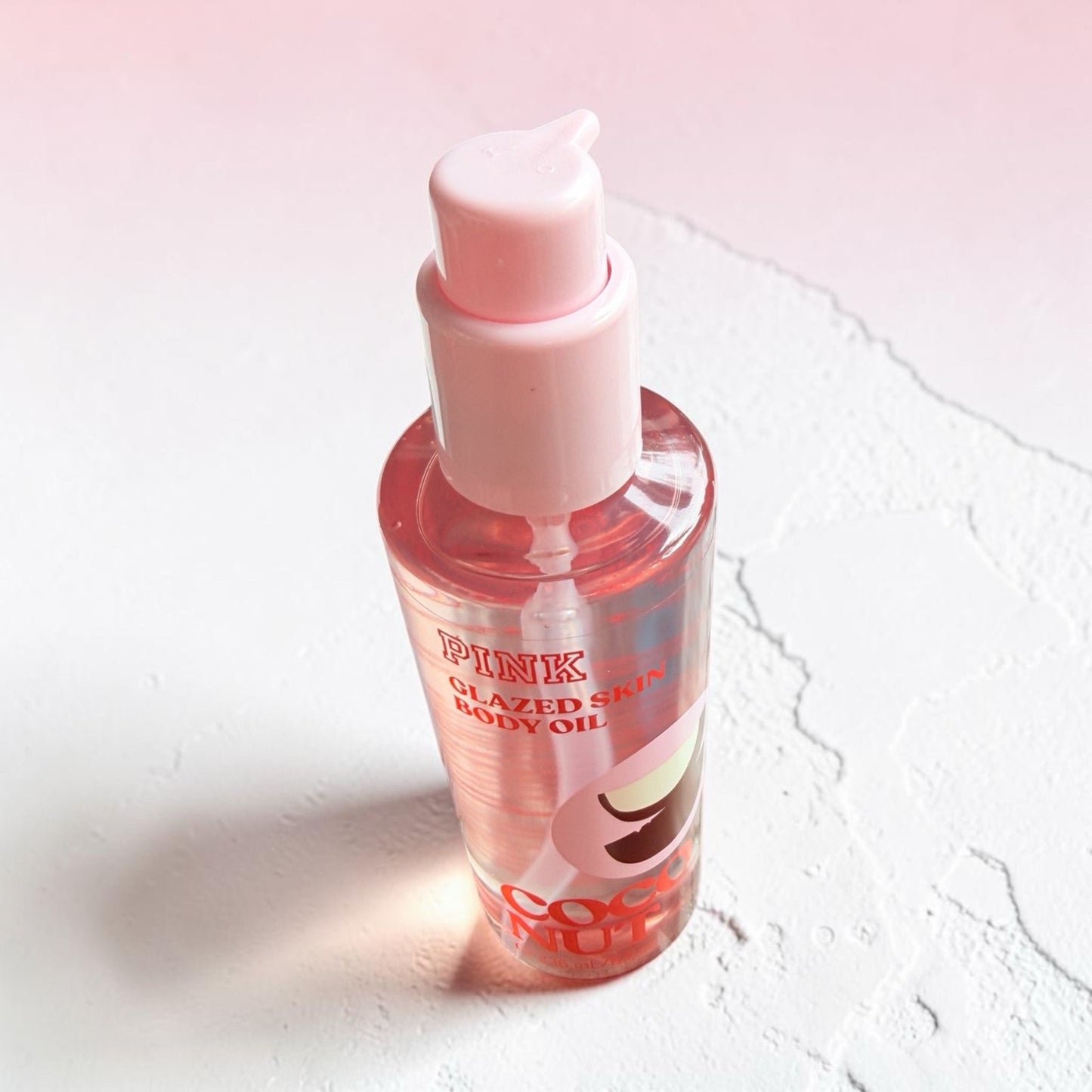 NEW Victoria’s Secret PINK Glazed Skin Body Oil Coconut 8 oz Vegan