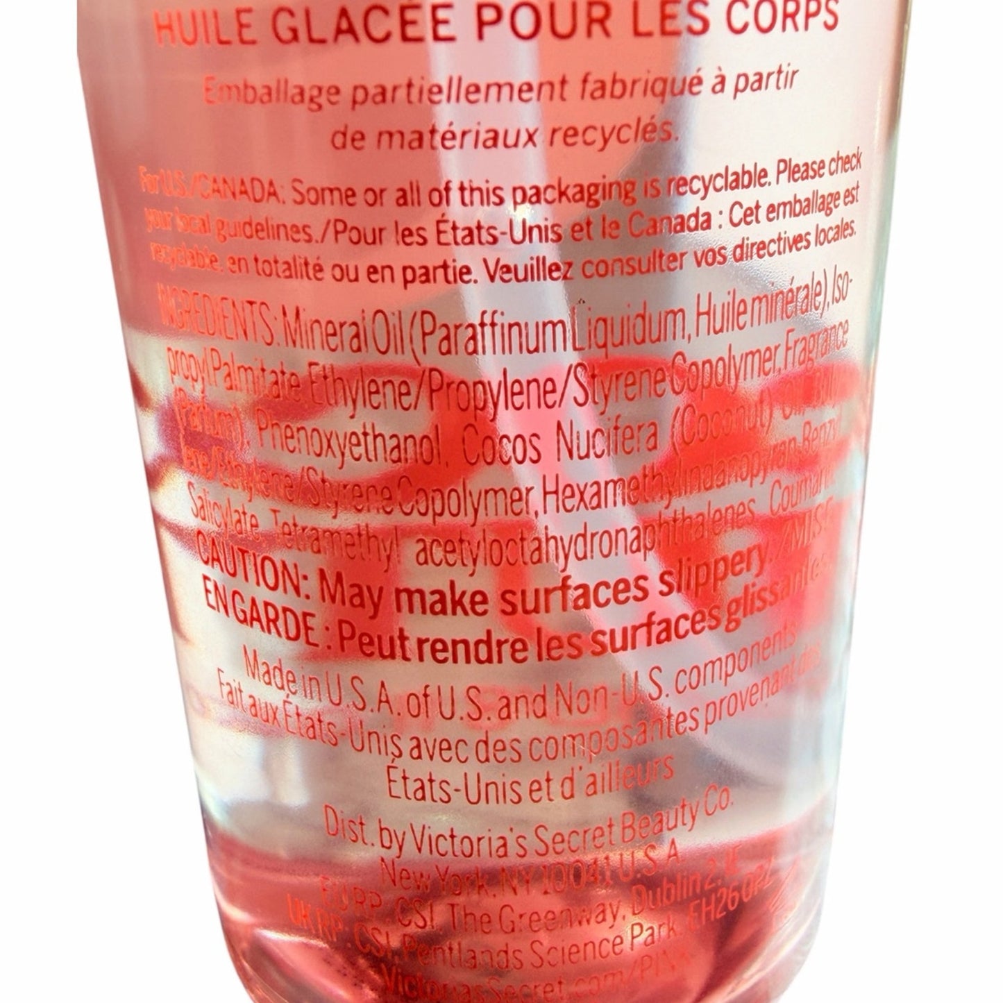 NEW Victoria’s Secret PINK Glazed Skin Body Oil Coconut 8 oz Vegan