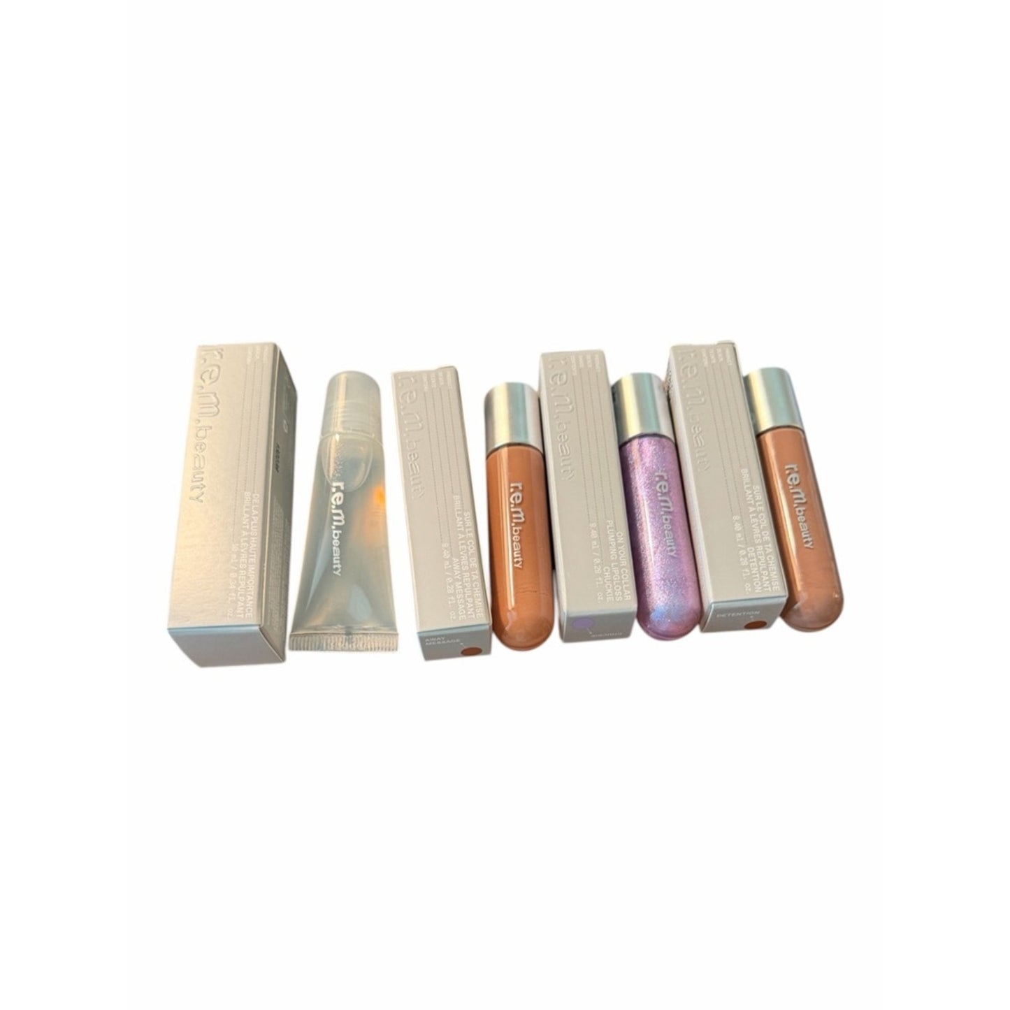 r.e.m. beauty Lip Bundle 4pc Set Full Size Plumping & Assorted Shades NEW IN BOX