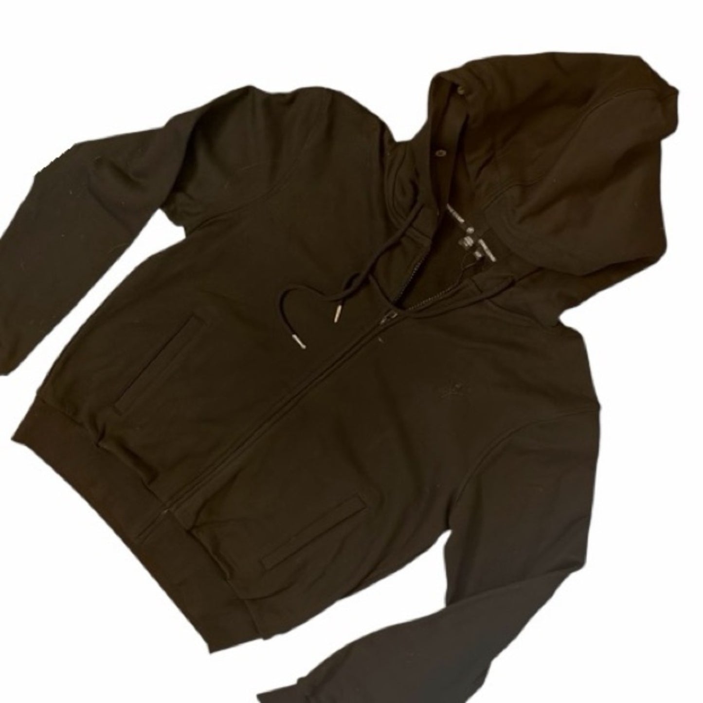 Opening Ceremony Black Zip Up Hoodie w/ Faux Fur Women’s Med