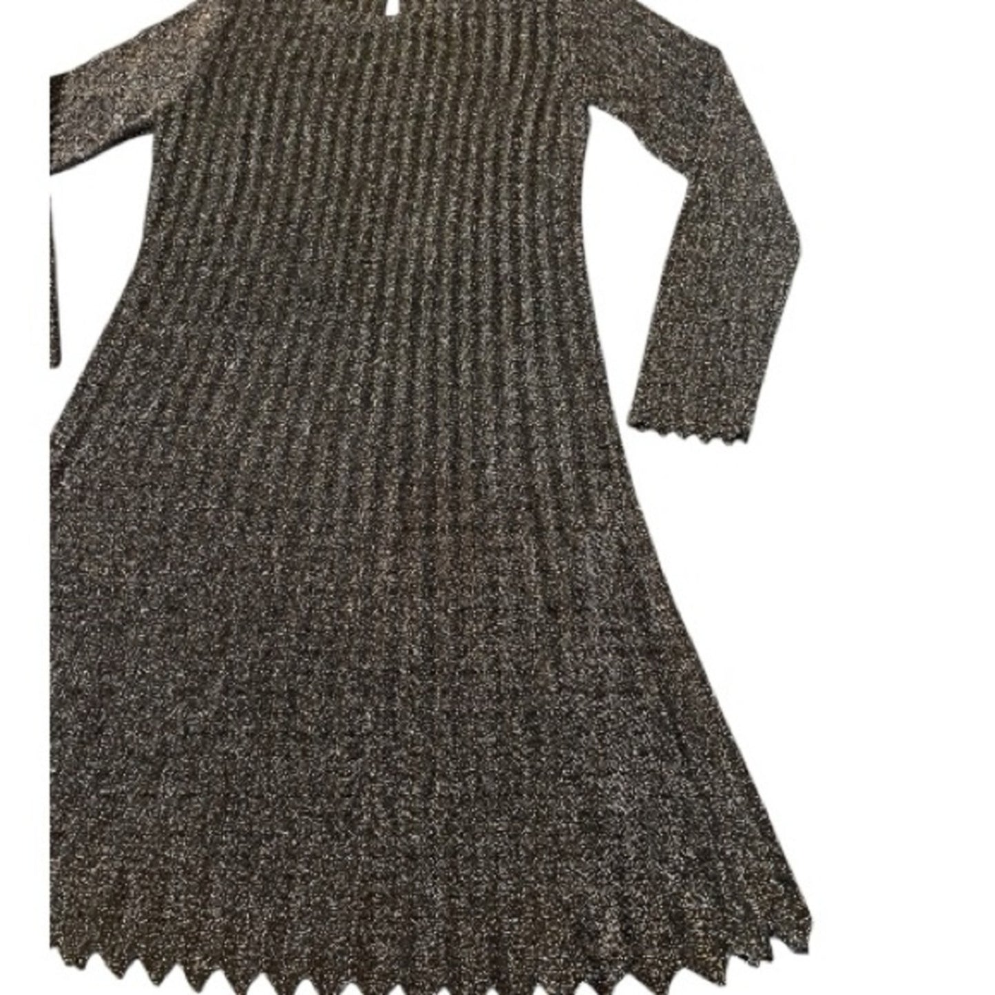 Elie Tahari Black and Gold Knit Dress Women's XL NWT