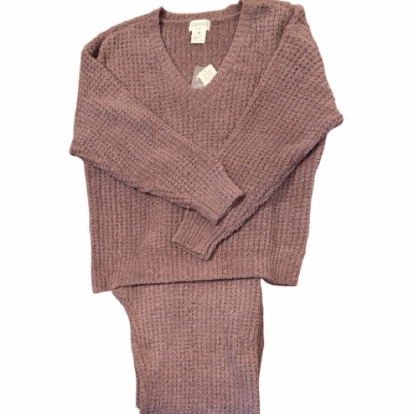 Softies XL Waffle Marshmallow Lounge Set Driftwood Oprah Favorite Things NWT