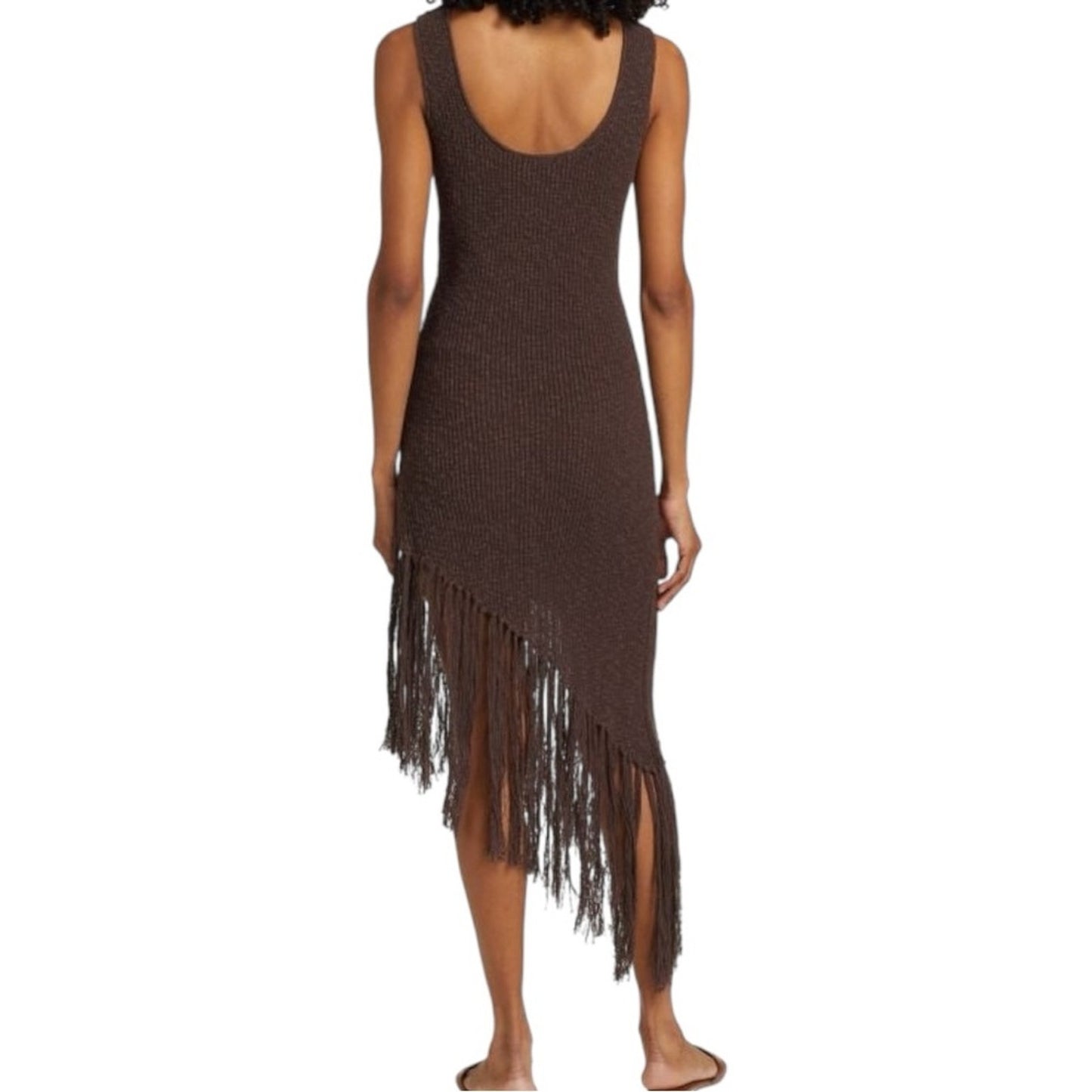 Rails Rylee Lumber Knit French Dress Size Med  NWT - Brown MIDI