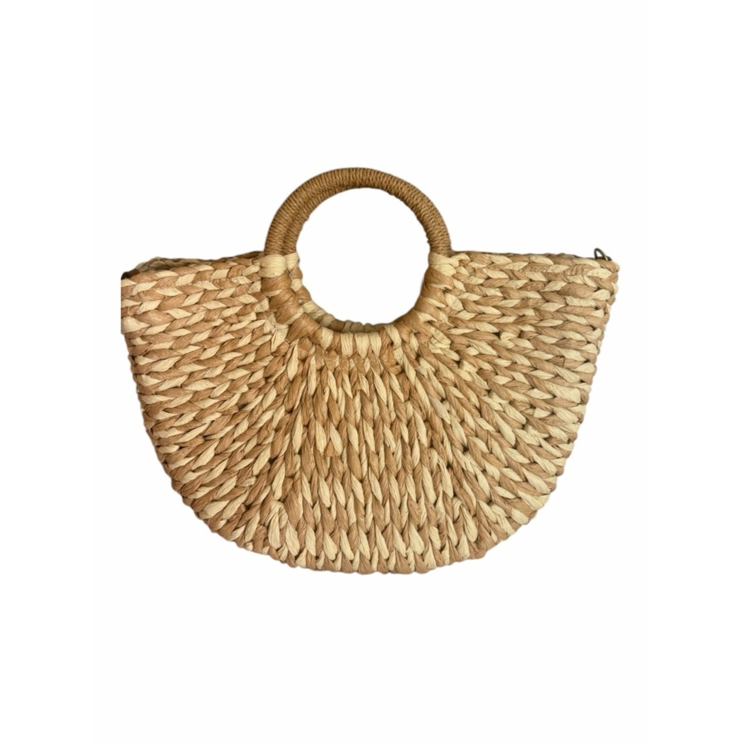 Straw Woven Tote Bag Top Handle + Crossbody Summer Beach Resort Bag NWT