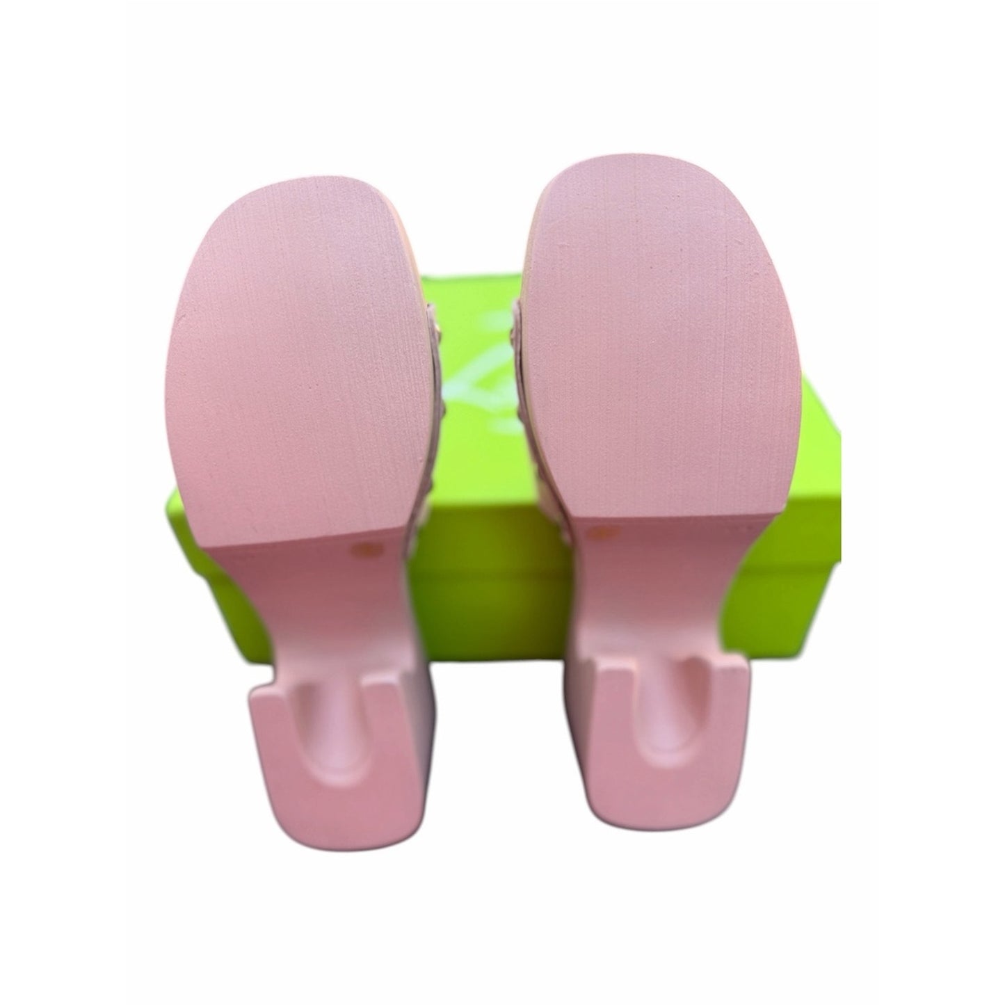 Sam Edelman Francina Pale Pink Platform Mule -Clog Scandi Sandals Size 7 NIB