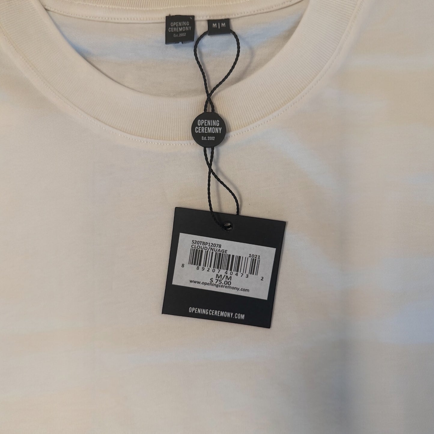 Opening Ceremony Logo Hem Cropped Tee – Cream – XS & Medium Available