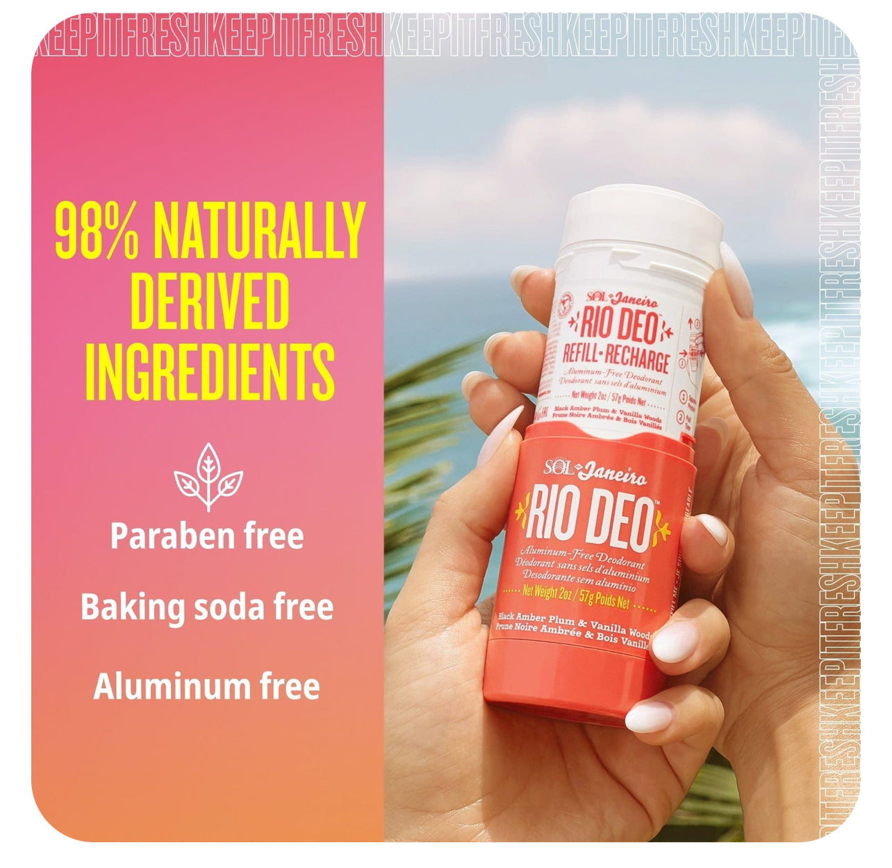 Sol De Janeiro Rio (Deo Cheirosa 62)  Aluminum-Free Deodorant