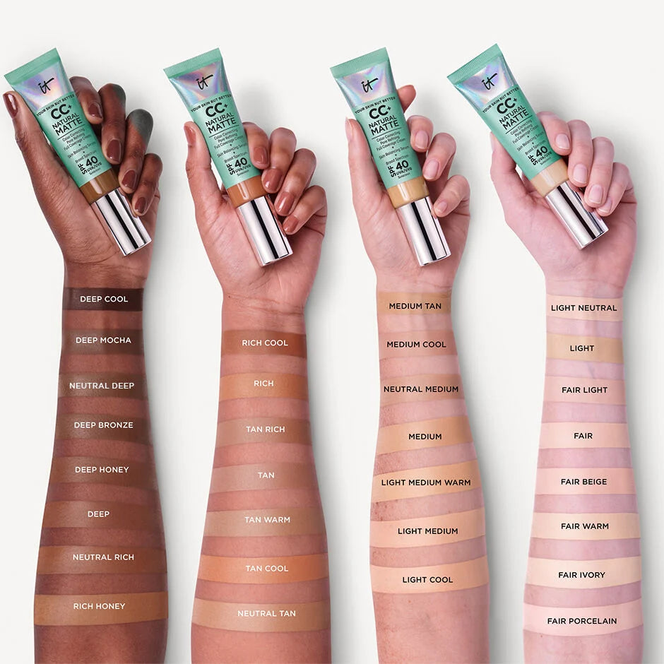 IT Cosmetics Your Skin But Better CC+ Oil-Free Matte (1.08 OZ.) with SPF 40