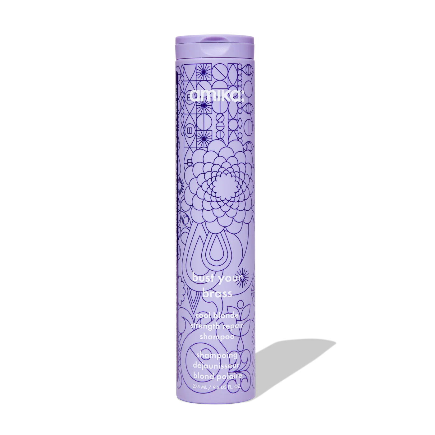 Amika Bust Your Brass Cool Blonde Strength Repair Shampoo (9.2 Oz)