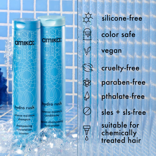 Amika Hydro Rush
Intense Moisture Shampoo (33.8 Oz.)