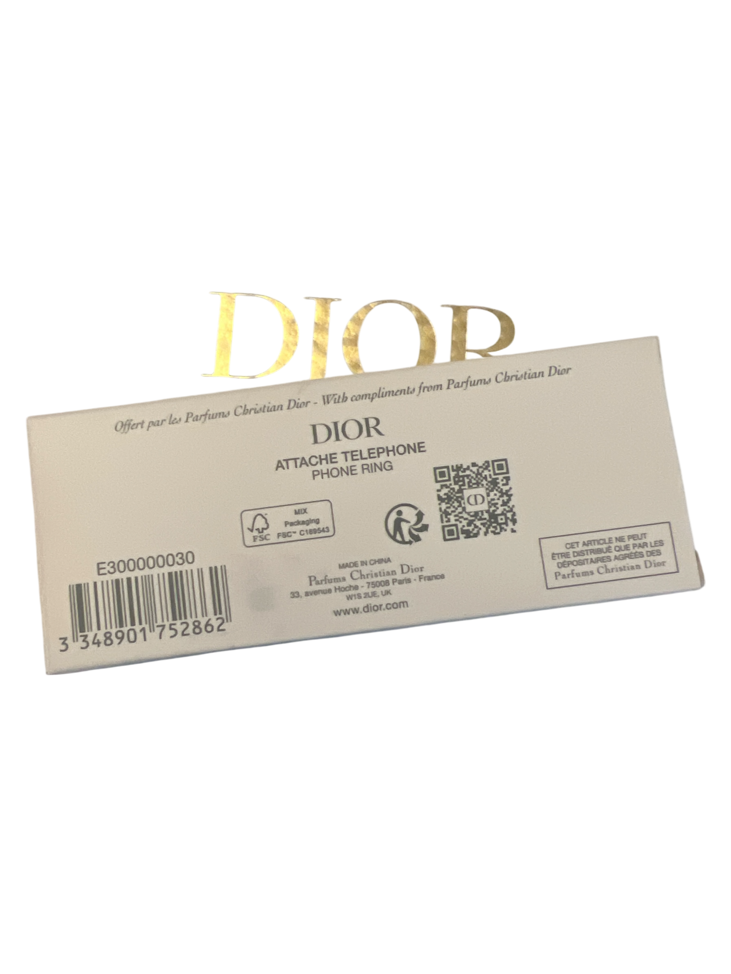 Dior Pink and Silver Phone Chain - Bag Charm