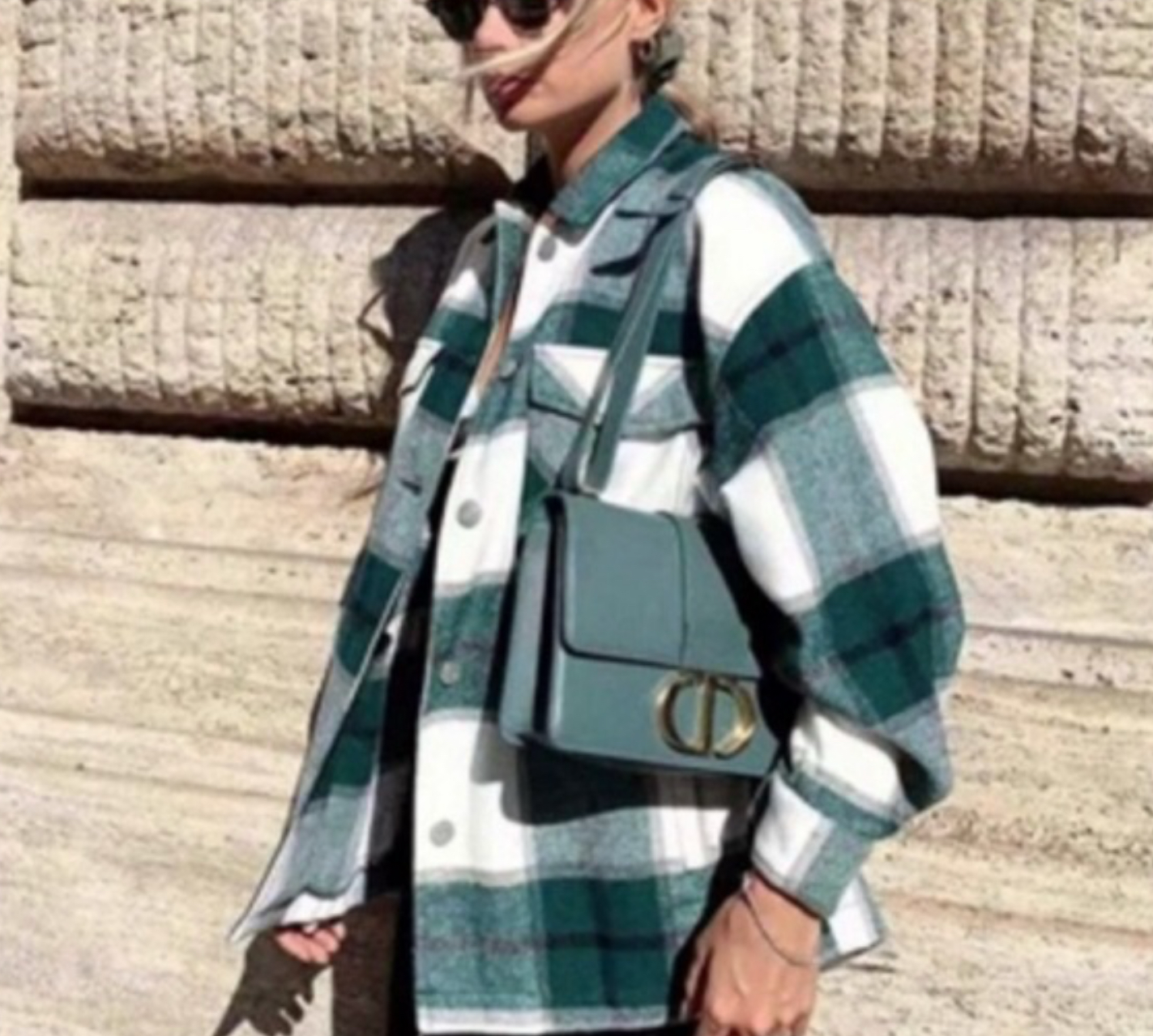 Boyfriend Plaid flannel Trucker shirt jacket