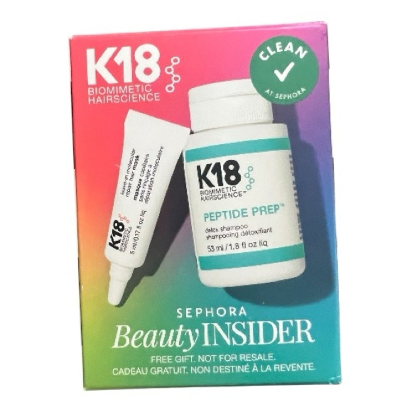 K18 Peptide Prep Detox Shampoo and Leave-In Treatment Set VIB Beauty Insider
