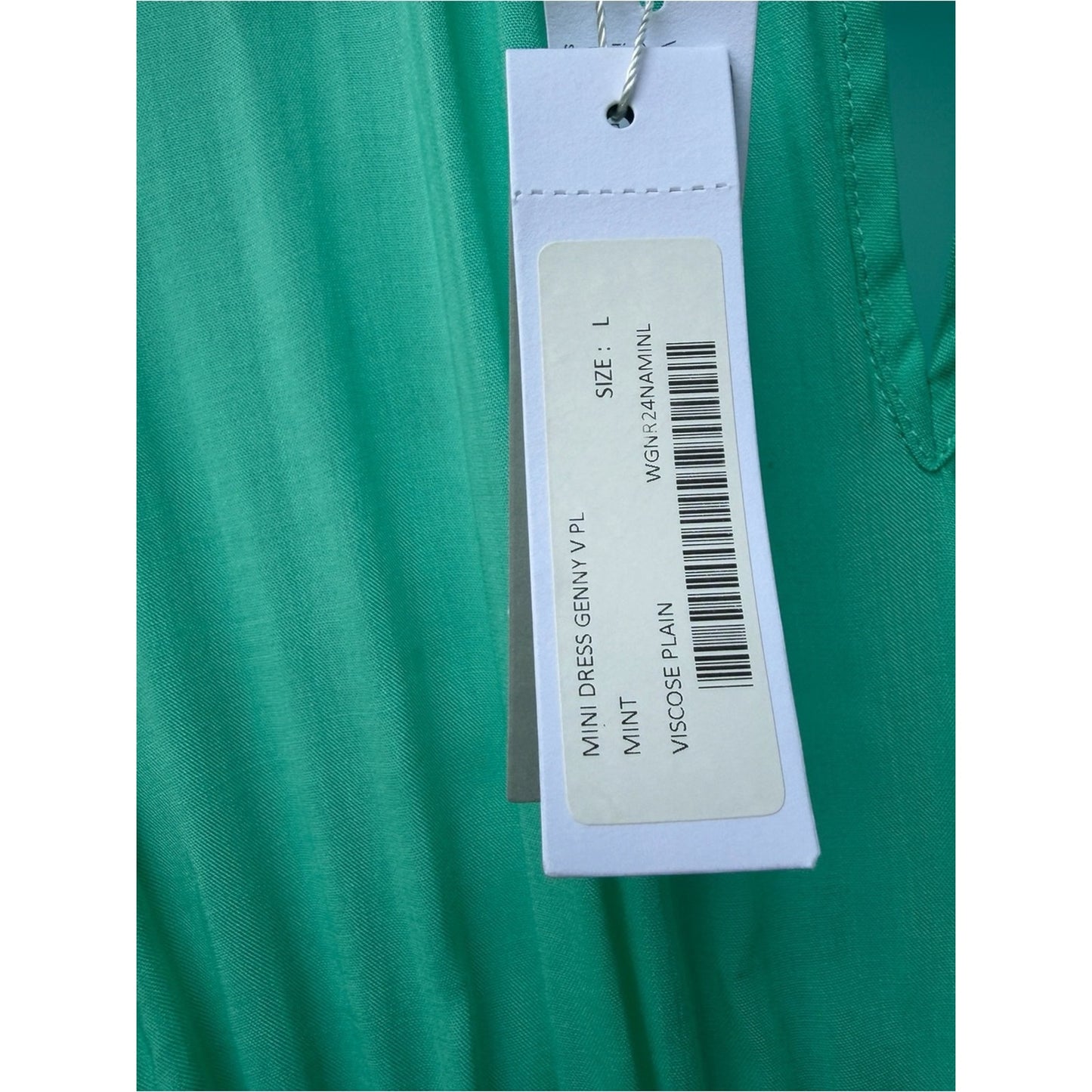 Poupette St Barth Genny Mini Dress Mint Green Ruffle Resort & FeminineNWT Size L