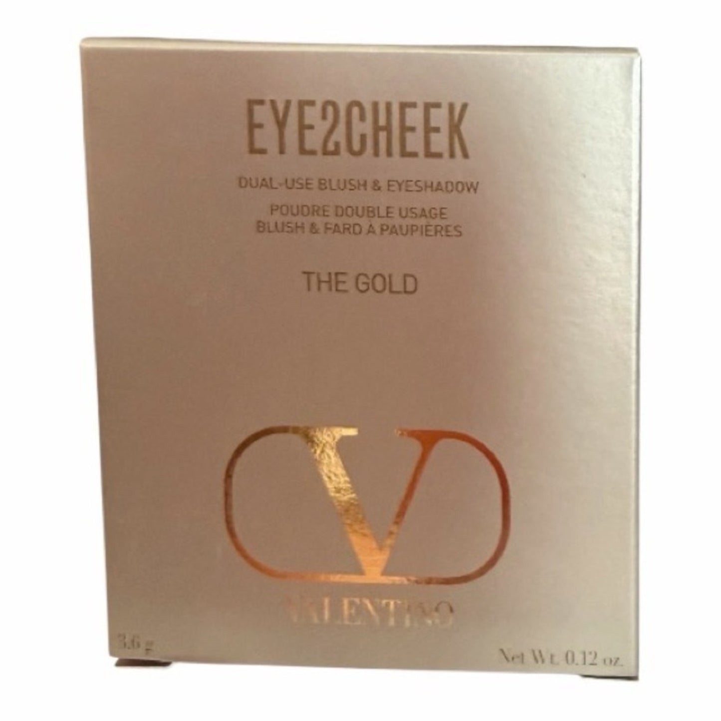 Valentino Gold Compact With Highlighter Put A Spike In It - Eyes To Cheek NIB