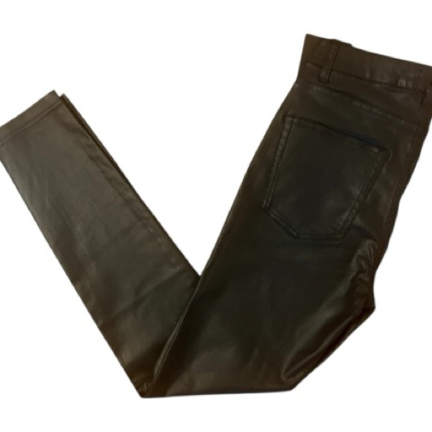 THE KOOPLES Black Faux Leather Effect FRANKY DENIM Women’s  Size 26  NWT