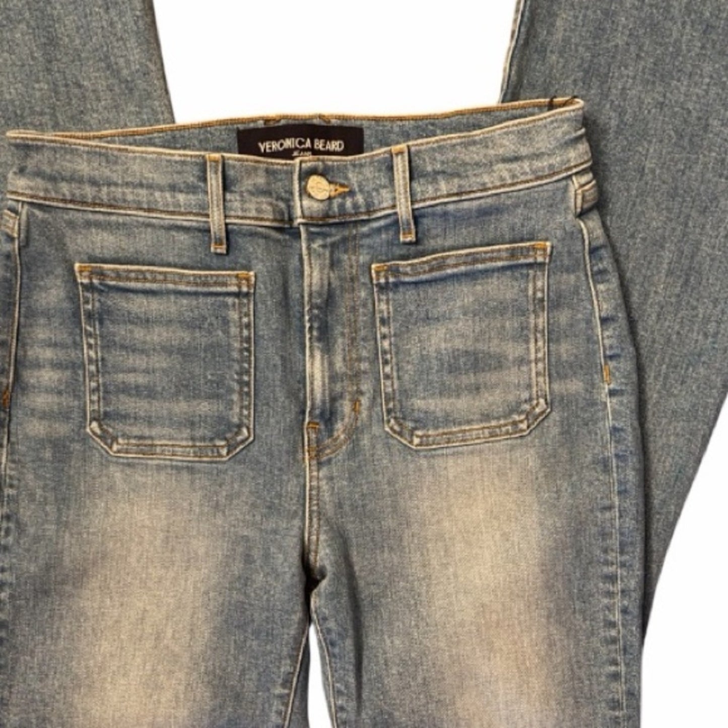 Veronica Beard Beverly-High Rise Skinny Flare
Jeans-Size 29-Seawater Stone - NWT