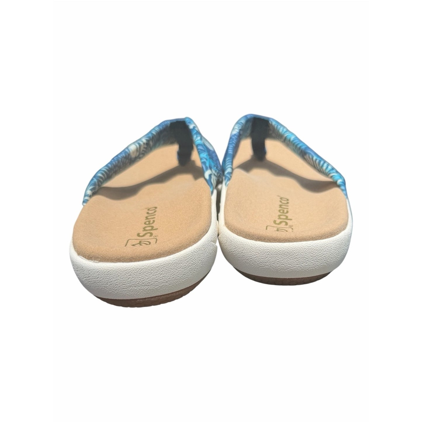 SPENCO Yumi Tropical Print Orthotic Flip Flop Sandals Women’s Size 9 New