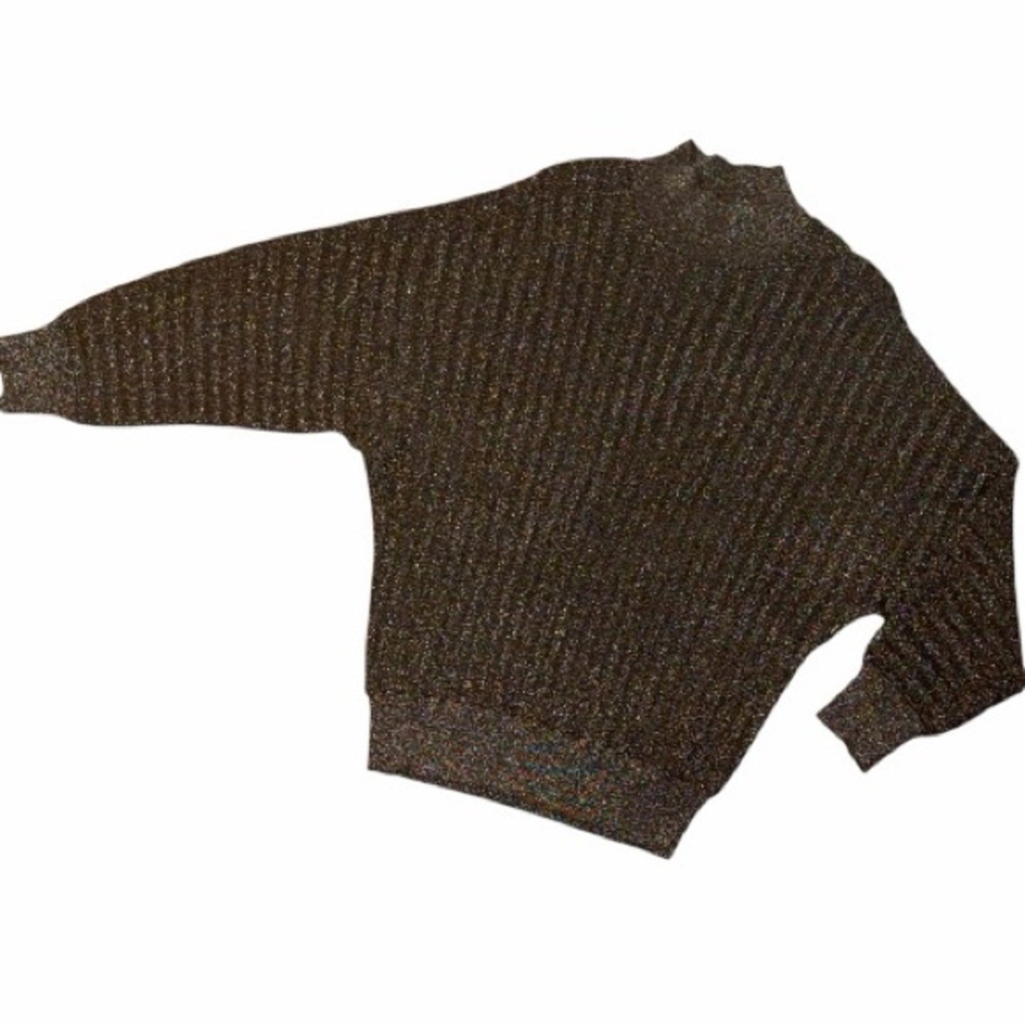 Elie Tahari Black Sparkle Turtleneck Sweater Size L  NWT