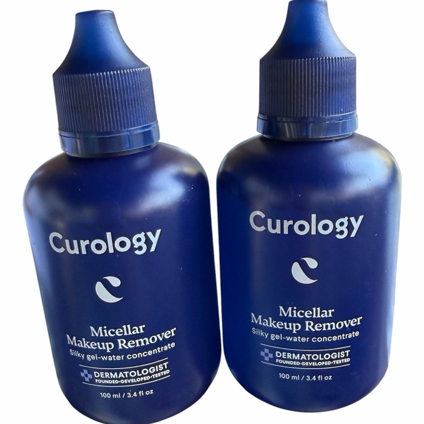 Pack Curology Micellar Makeup Remover 3.4 oz X 2 = 6.8 oz New Gel Water Cleanser
