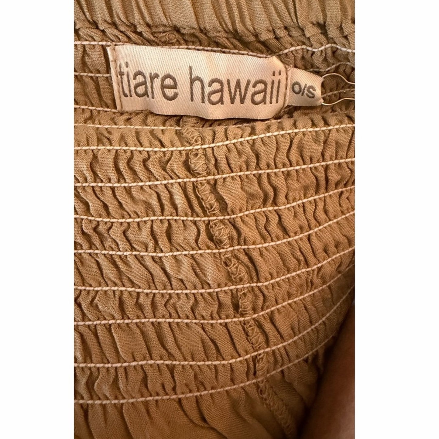 Tiare Hawaii Isabel Macrame Maxi Dress Crochet Halter Lace Boho Resort NWT S/M