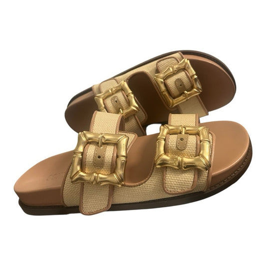 Schultz Encla Sporty Natural Ariel Sandal 9.5
NIB Cream, Tan & Gold