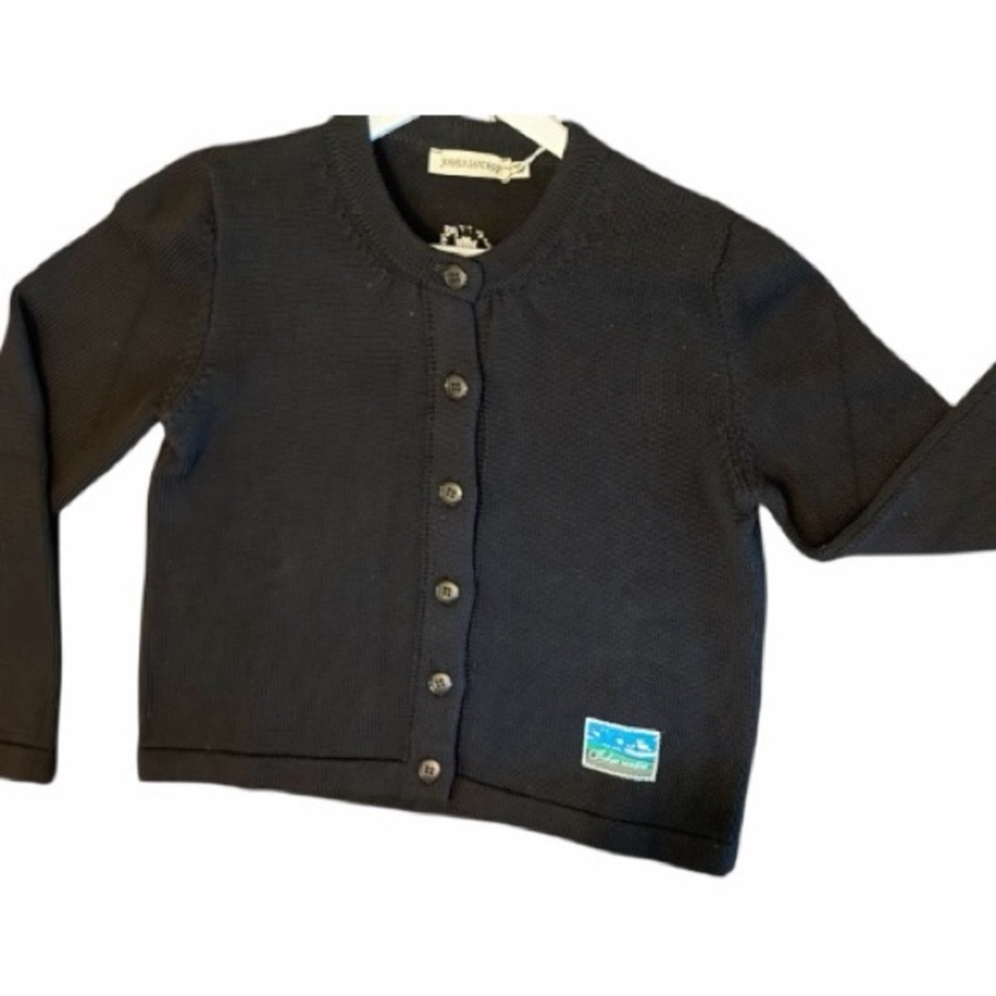 Joshua Sanders Navy Blue Cardigan w/Daisy on Back NWT size Med