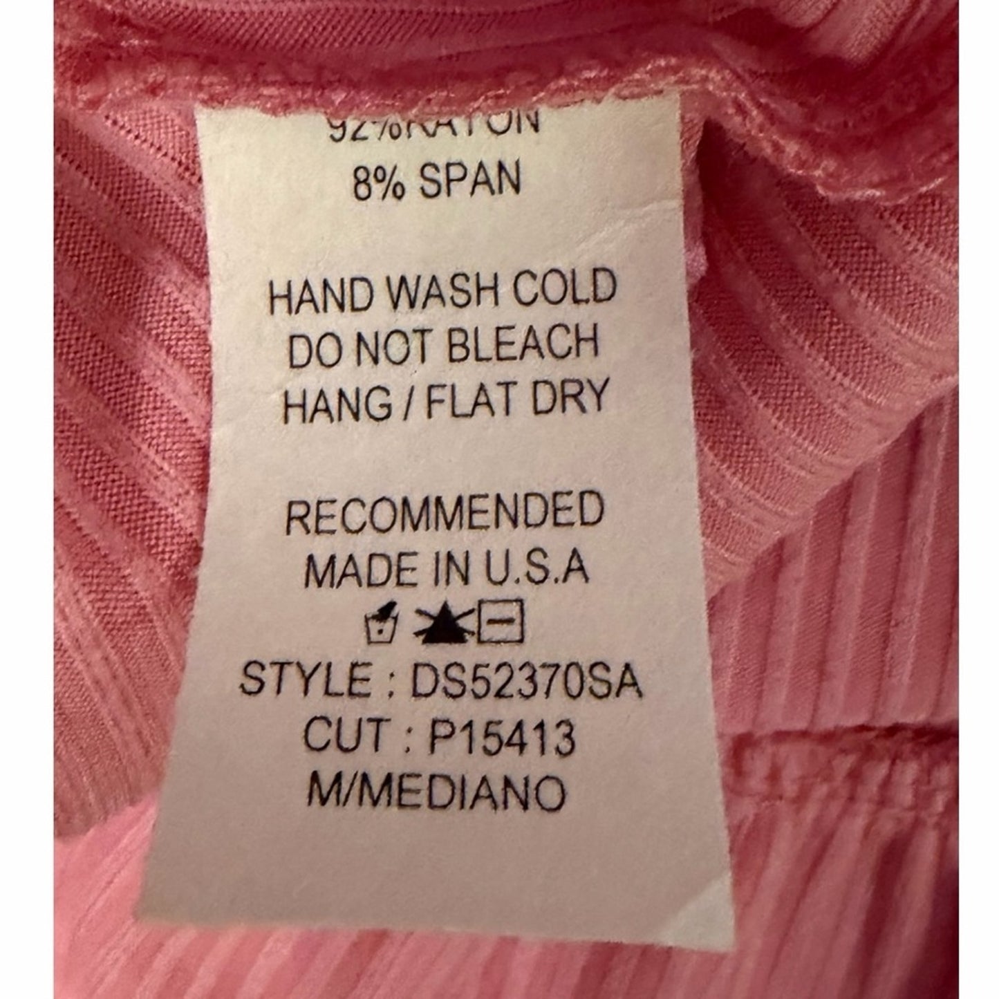 Pink Ribbed Ruffle Hem Mini Dress Cami Slip Coquette Y2K Size M