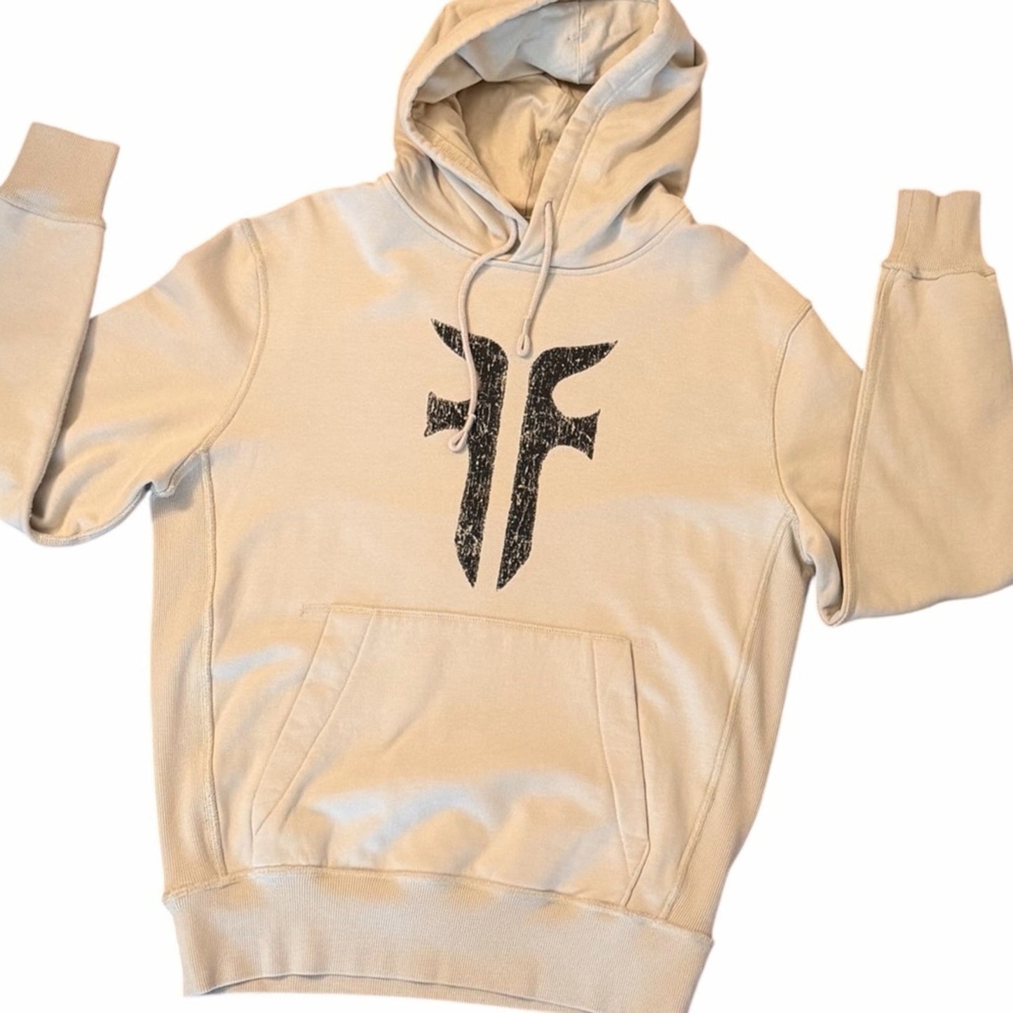 FRYE Feather Grey Logo Hoodie NWT 100% Cotton Relaxed Fit Men’s Small