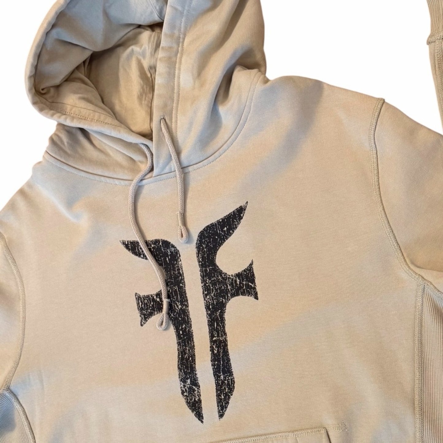 FRYE Feather Grey Logo Hoodie NWT 100% Cotton Relaxed Fit Men’s Small