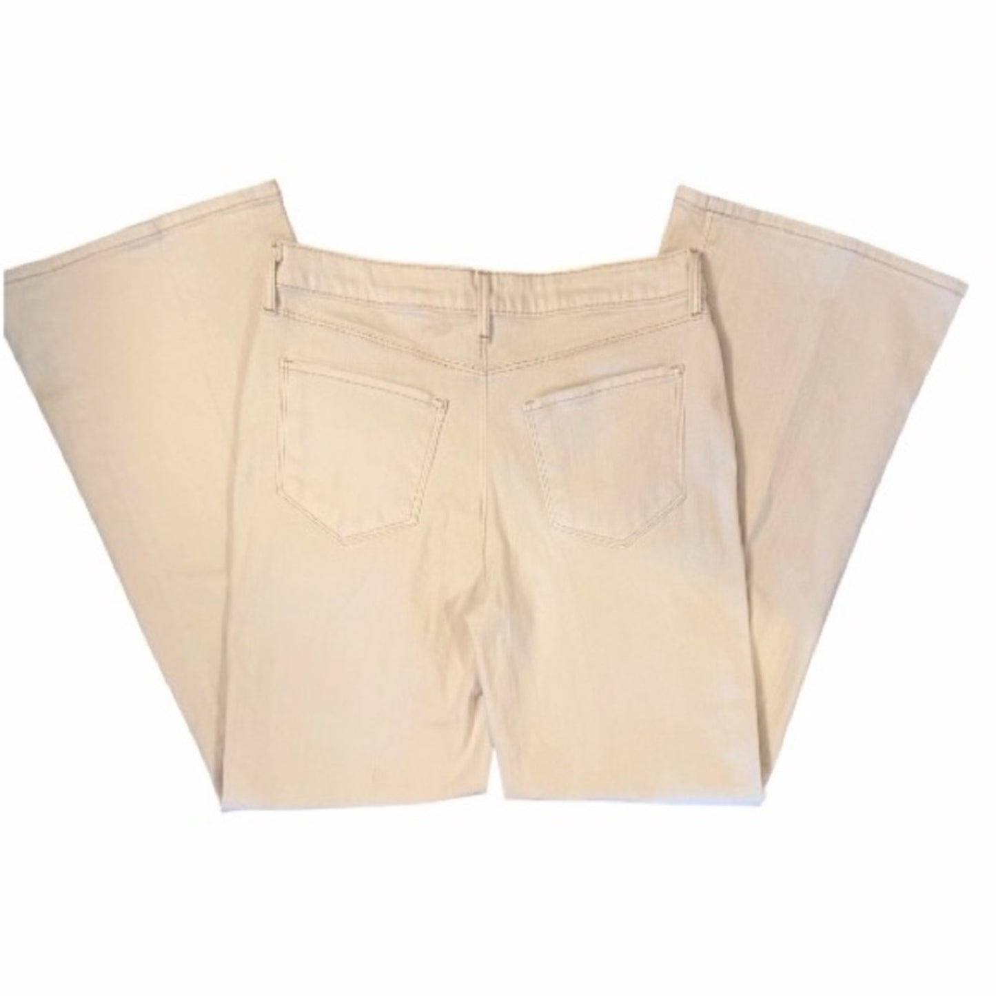 L’AGENCE Alicent Wide Leg Jeans Macadamia NWT Size 28 Quiet Luxury