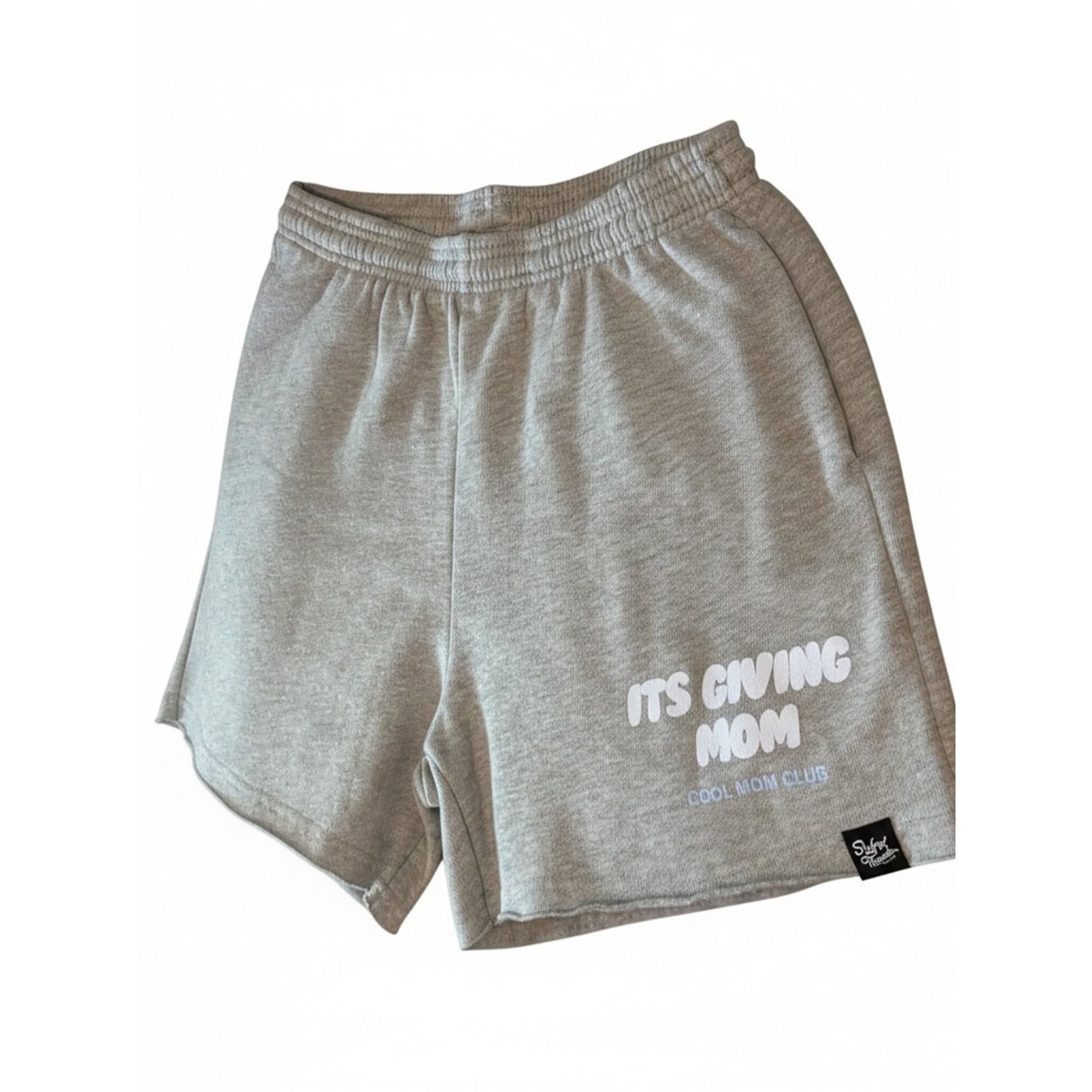 NWOT Stylefox Threads “It’s Giving  Mom” Gray Lounge Sweat Shorts Small