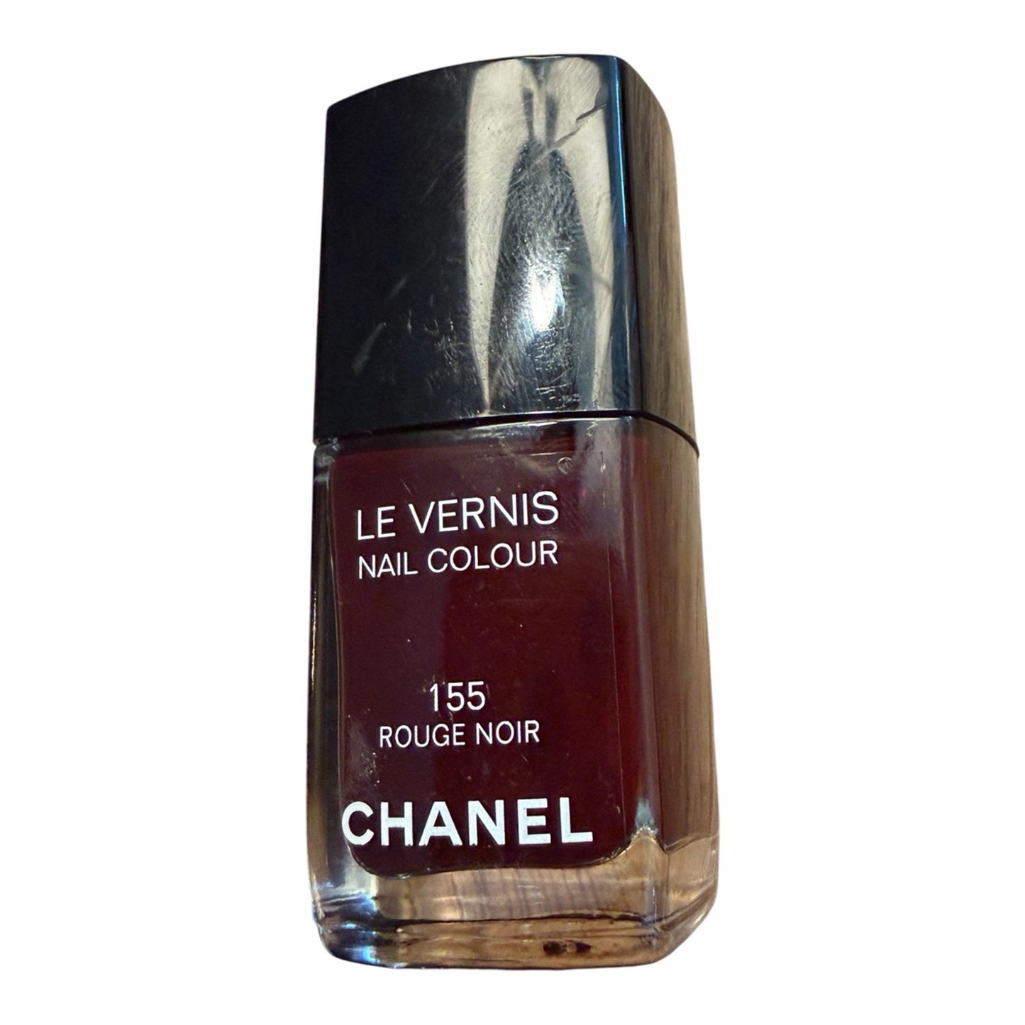 Chanel Le Vernis Nail Polish 155 Rouge Noir Vampy Burgundy Full Size